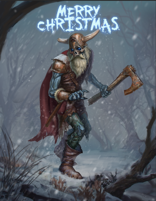 Wishing a very merry Christmas from the team to you all! Here's an amazing piece of art done by Mikey! Hoping you will all have a good Christmas, even with how the year has gone. Thank you to all of you that have stuck around and continue to support the channel!
