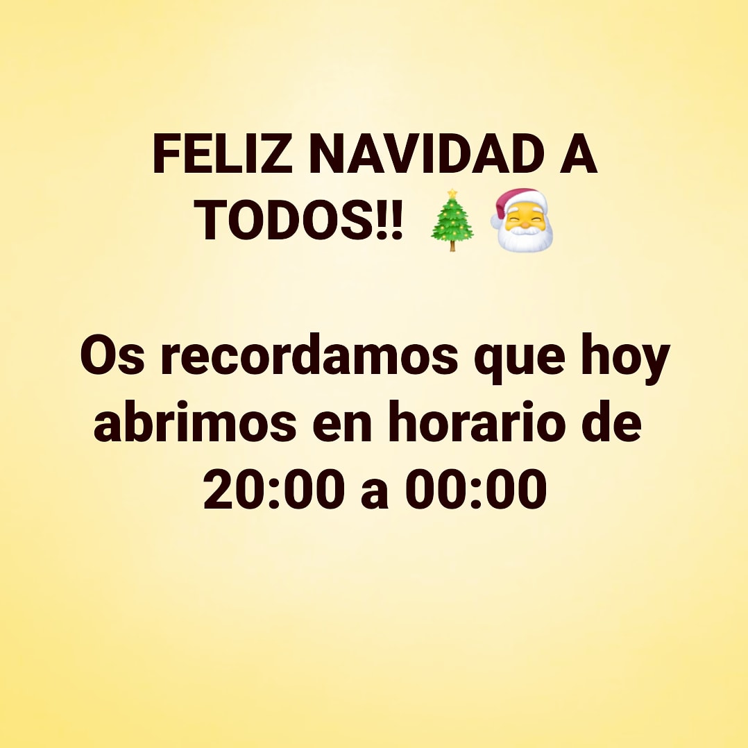 boccatta's tweet photo. Horario navidad 🎄🎄 https://t.co/Tky4Hd9Oww
