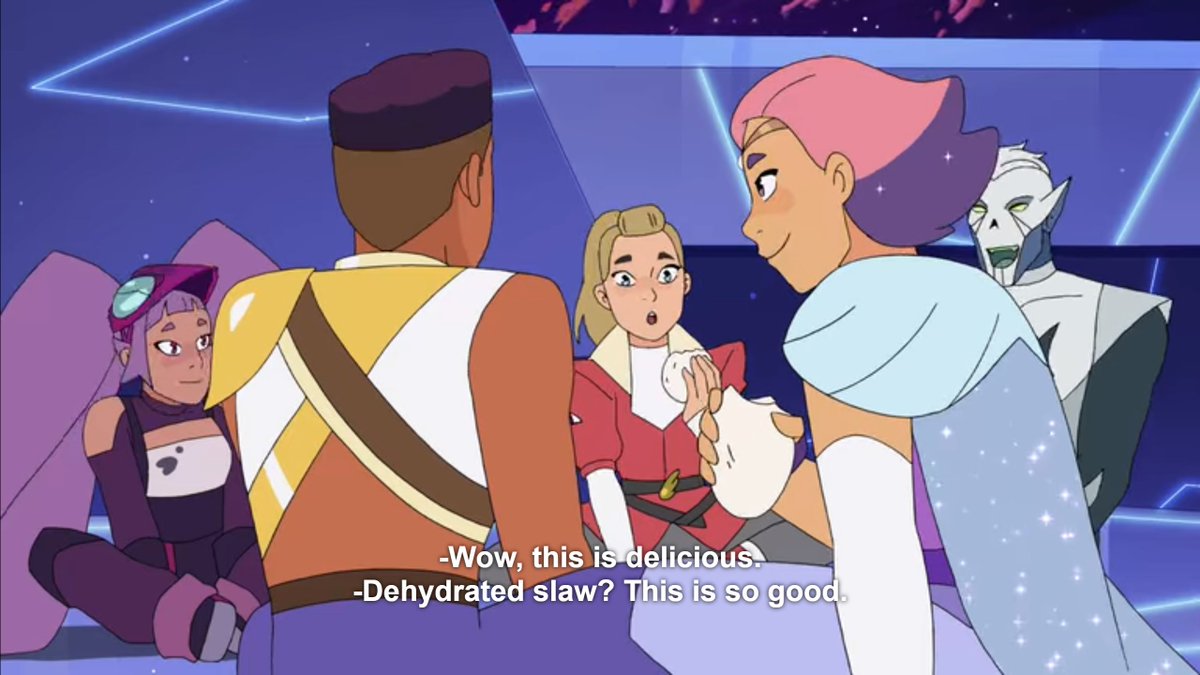 Atarun's tweet photo. Food for thought💭
The First Ones invented food rations that last more than a thousand years without expiring 🤯🤩
Magic or pure science? 🤔
❤️🧡💛💚💙💜
#SheraandthePrincessesofPower #SheRaMovie #WeAreFriendsOfMara #MORECATRADORA #ContinueShera #SheRas6 #Keepstreamingshera https://t.co/l1oaRmc73E