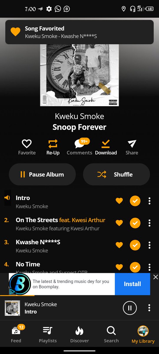 kelvinkellykush's tweet photo. Fuck fie abeyifuor...@kwekusmoke_ Herh shit is hard🔥🔥🔥🔥🔥🔥🔥😇... We are streaming the album on all platforms till till till bt at least 8pm.. Krakye Geng I hope we all up!!!🙏❤️... 
#StreamSnoopForever #SnoopForeverAlbum https://t.co/AVjDf5r94Q