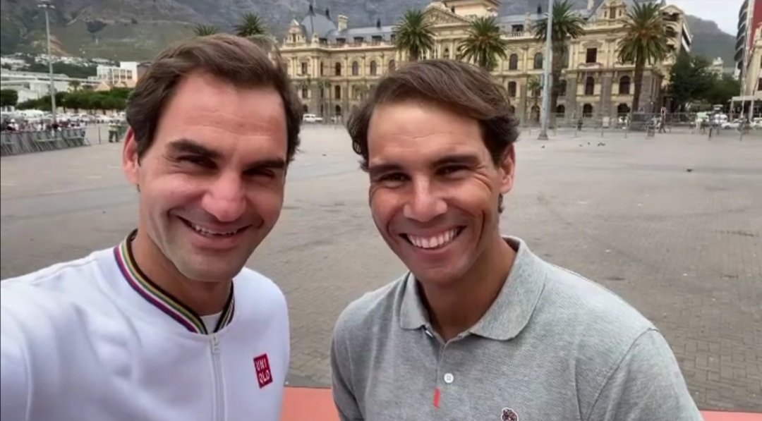 can you believe rafa jumped over the net to hug roger no i can't either