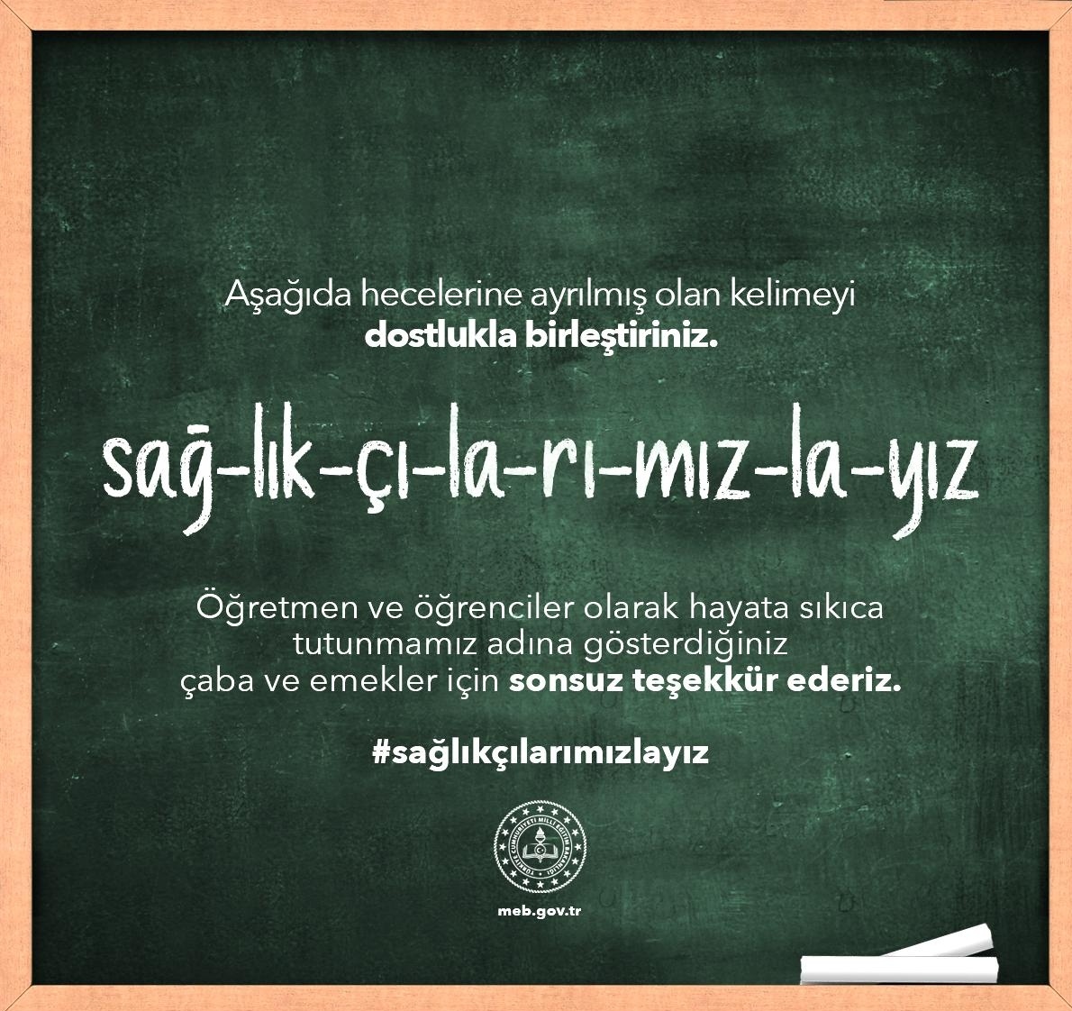 #sağlıkcılarımızlayız #kilis #kilismem #mebailesi