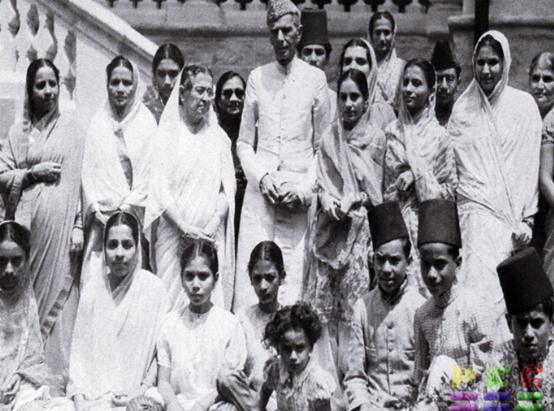 “No nation can rise to the height of glory unless your women are side by side with you”Quaid with female leaders of Muslim League