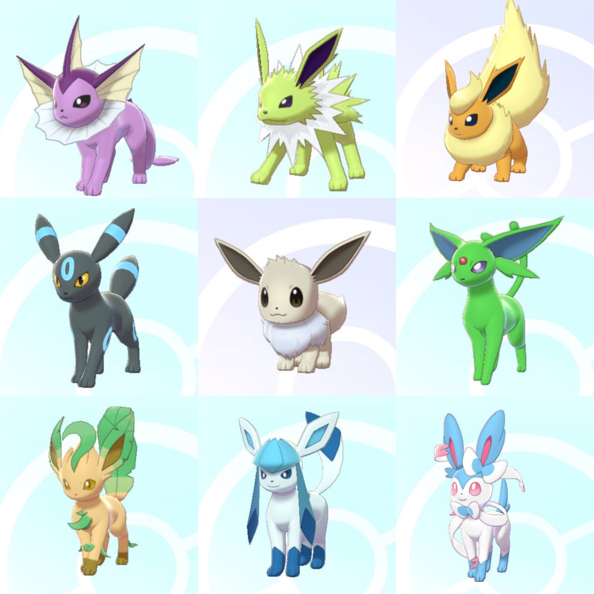 All the Shiny Eeveelutions! - Pokémemes - Pokémon, Pokémon GO