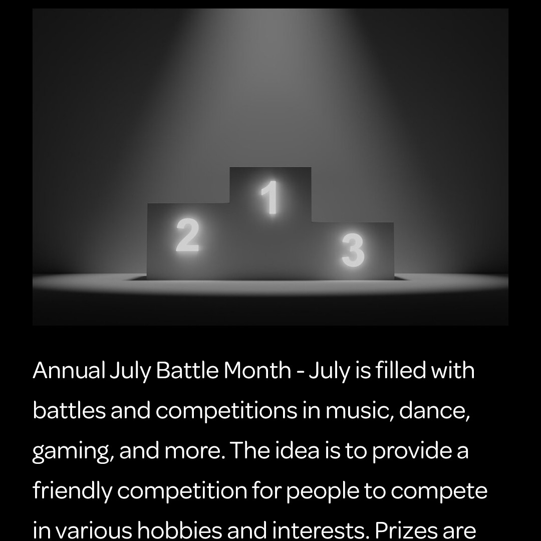 zyilistl's tweet photo. Annual July Entertainment Battle Month. A month of battles in #music, #dance, #beatboxing, #rap, #dj, and #gaming. #communitycompetition with #cash and #prizes. Register a spot now for only $10! Become known as the #top #liveperformer in #stl! info at https://t.co/oWozxJszHK https://t.co/xbbuWF0Uu0