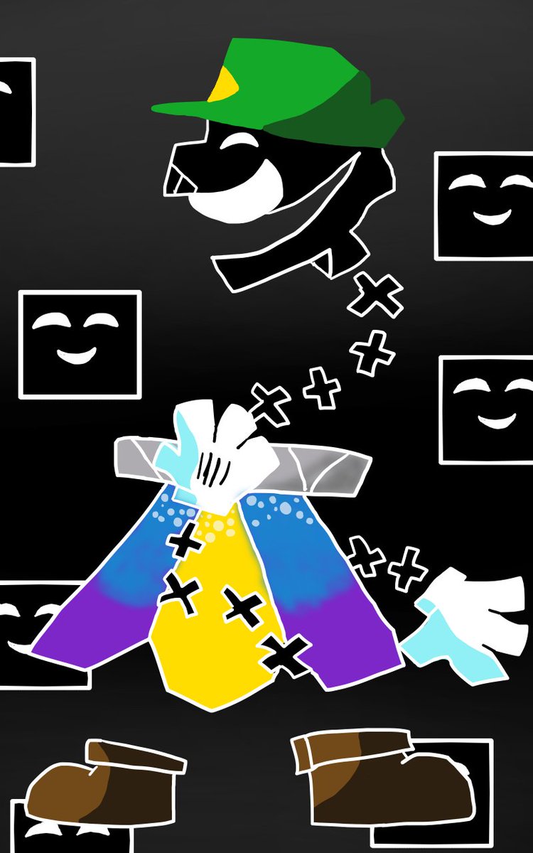 supersprite__'s tweet photo. GRREEEN!!!!!! #superdimentio #dimentio #superpapermario #papermario https://t.co/M3ELKMPeJm