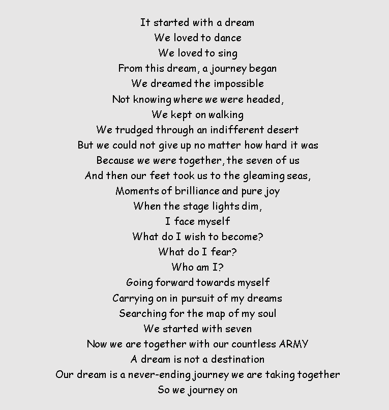 Did you see how similar this VCR is compared to the message we've had in the recent awards and shows BTS attended and performed?This was not really answered though, was it..."What do I fear?" @BTS_twt