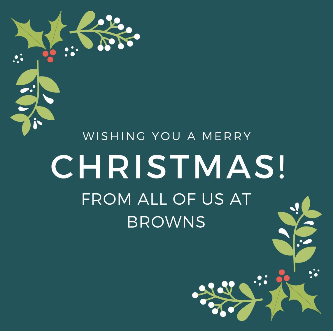 🎄Merry Christmas from all of us at Browns! 🎄