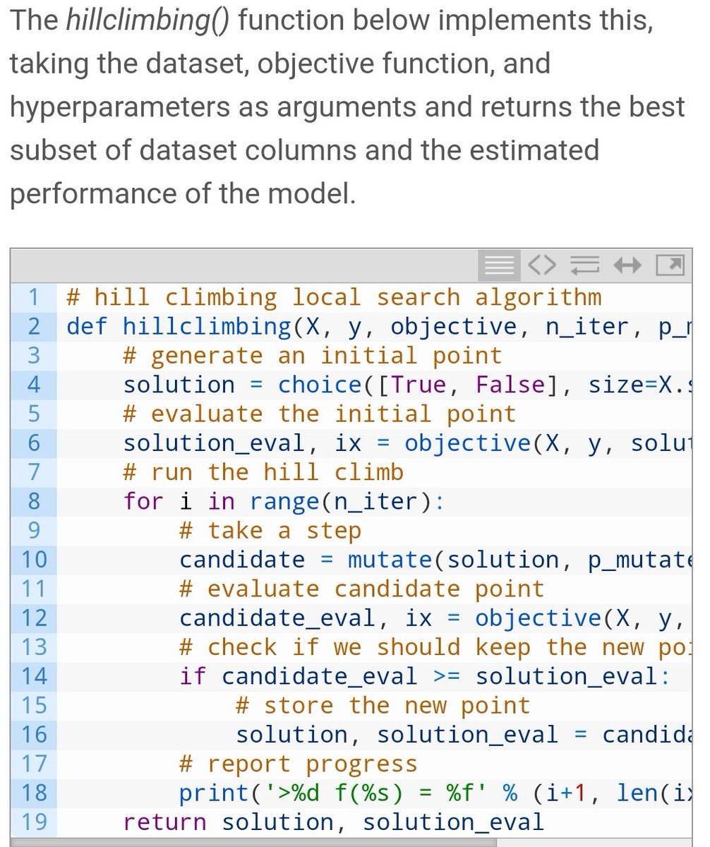 Great tutorial! Feature Selection with Stochastic Optimization Algorithms (w/ Py code)  machinelearningmastery.com/feature-select… #DataScience #MachineLearning #DataMining #optimisation #appliedstats #FeatureSelection