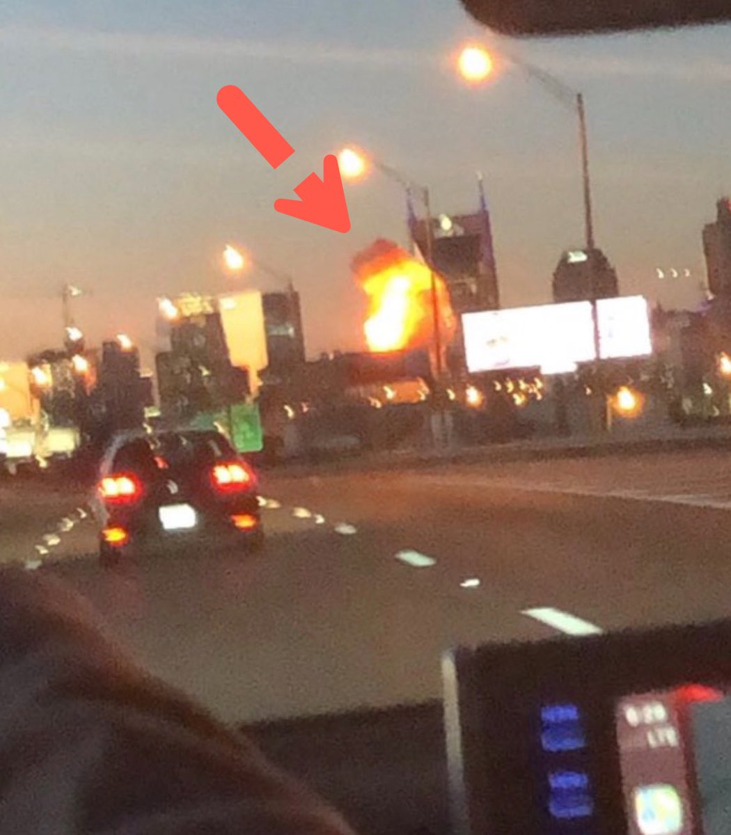 Here's an alleged image of the initial explosion. #NashvilleBombing