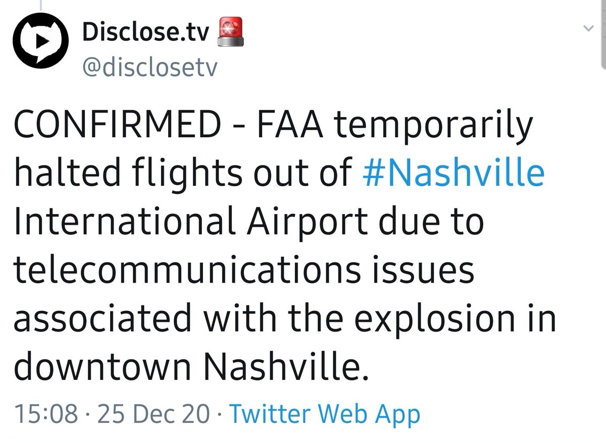 If you follow me you know I rarely say this, but I actually have a "source" on this.Apparently a man was in the RV warning people over a loudspeaker.A minute prior to the explosion the man began playing Christmas Music, then detonated.Might be an elaborate Christmas Suicide