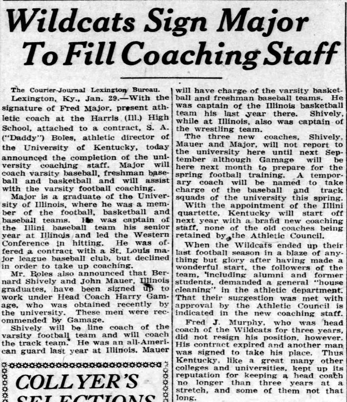 Around that time, the administration hired Harry Gamage from the University of Illinois as the next head football coach who brought along assistant football coach John Mauer to also take over the 1927-28 varsity basketball team.The program was heading in a new direction.