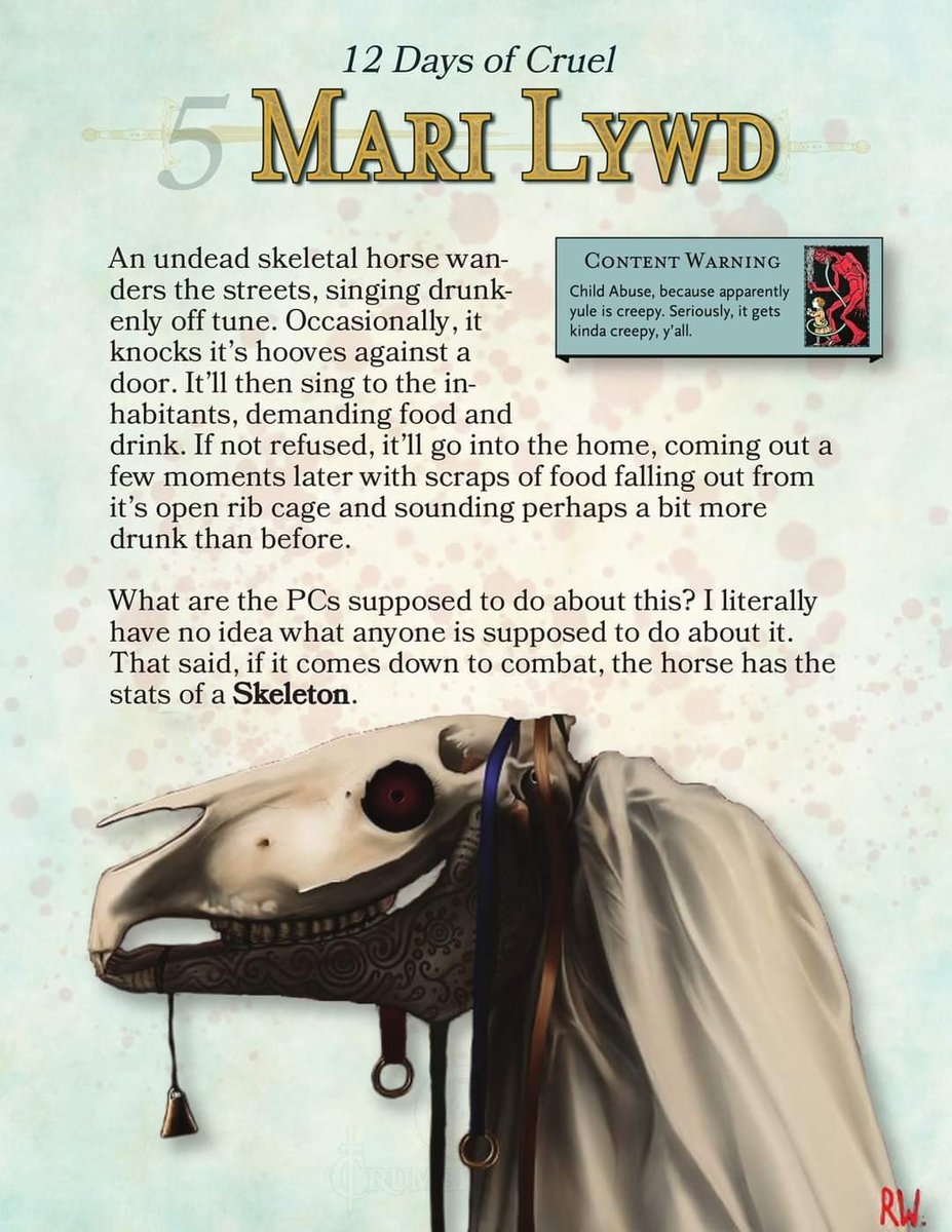 I may need to do a "12 Encounters of Critmas" one year...