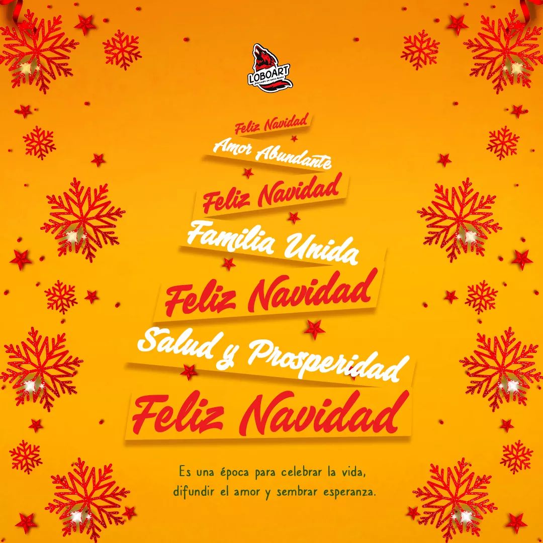Loboart3's tweet photo. Es una época para celebrar la vida, difundir el amor, sembrar esperanza y aprender a vivir sin  aquellos que no están.
Feliz Navidad les desea Loboart a todos las familias.😊 https://t.co/MiN3LcBBkJ