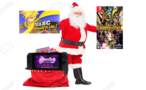 IsaacAdepts's tweet photo. Santa's bringing it big this year! Happy Holidays and Merry Christmas Adepts. #GoldenSun #IsaacForSmash #BringGoldenSunBack https://t.co/VFR7TB1hfg