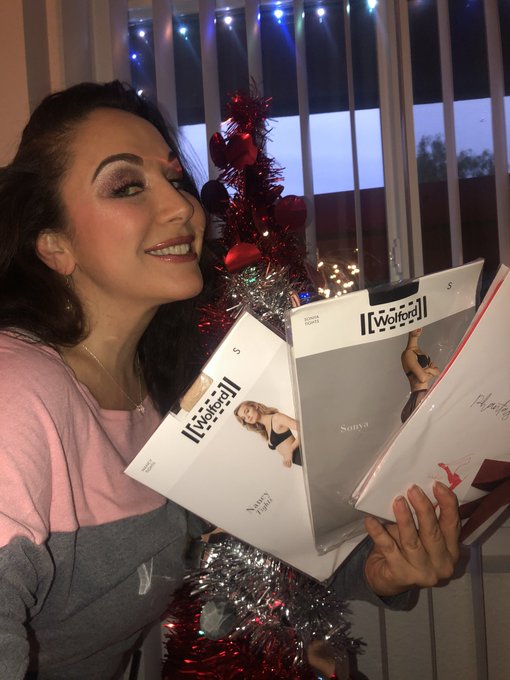 Thank you so much for my #Wolford tights JM, Andrew C Elder, and nessa! It will be a very silky Holiday