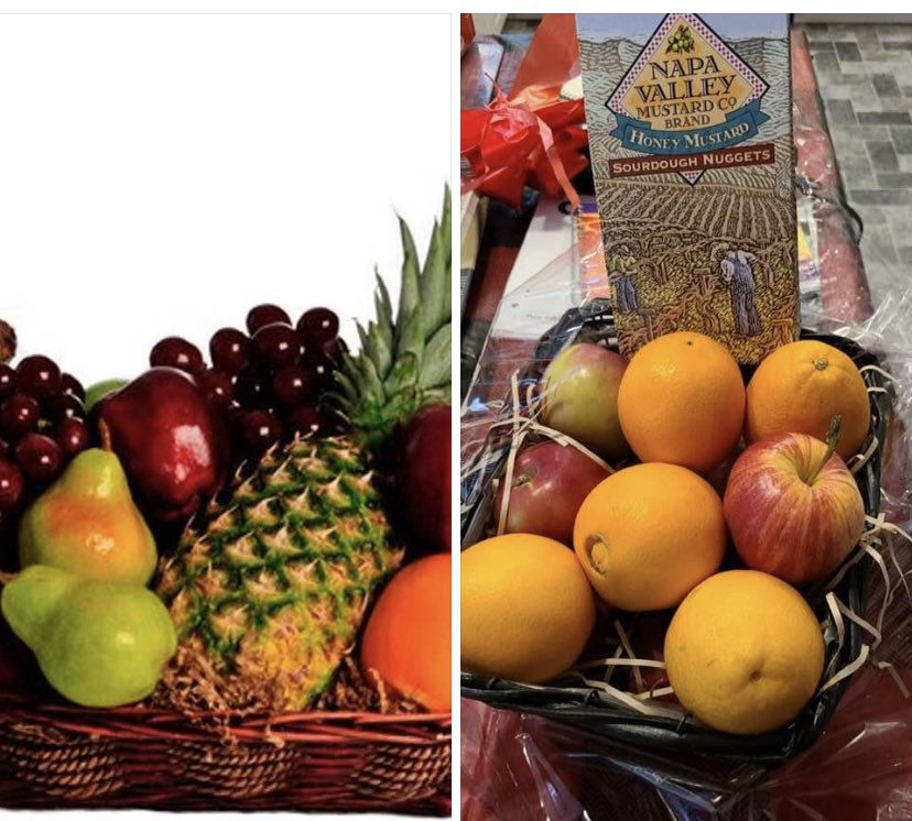 gecko_81's tweet photo. On the left what @Bloomex_canada advertised (an assortment of 15 fruits) on the right the reality of what was delivered, bruised apples and oranges which were delivered days late! https://t.co/LoRoUYRowI