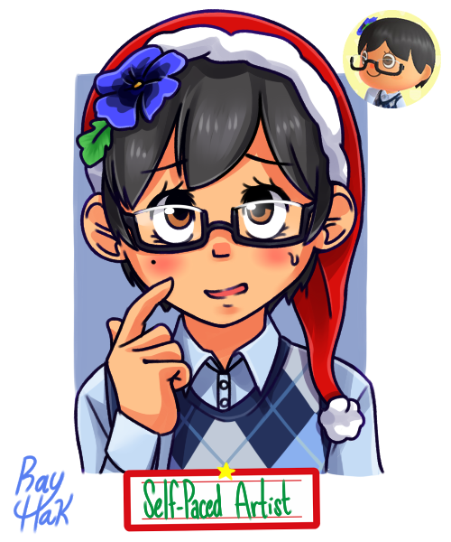 RayhakH's tweet photo. Merry christmas !! from my own villager <3

#Christmas2020 #christmas #acnh #acnhfanart  #AnimalCrossingNewHorizons https://t.co/6Vl82ZEgU8