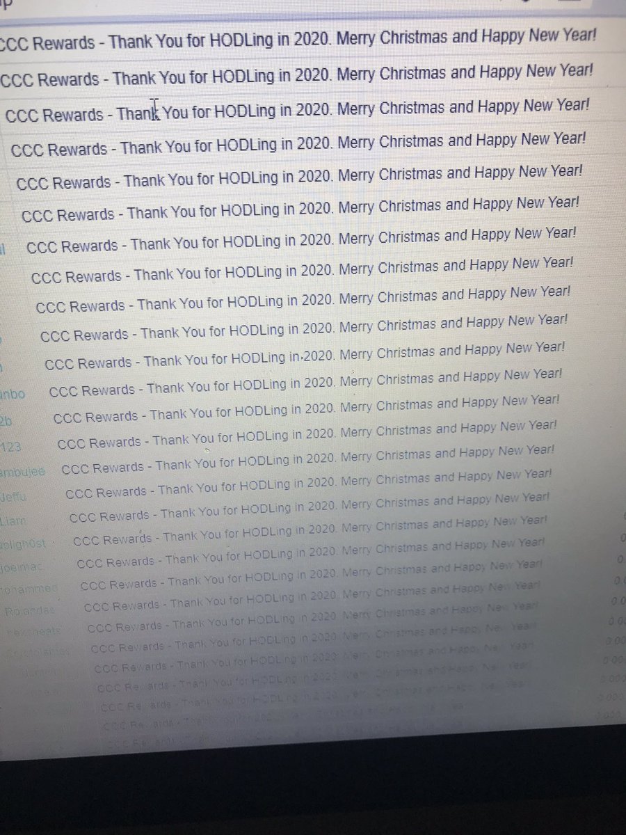 CryptoCashbacks's tweet image. Merry Christmas 🎄 with the Crypto Cashback Coin rewards just paid out to our members! Thank you 🙏 for HODling in 2020. Merry Christmas and Happy 😃 New Year! #CryptoCashback #MerryChristmas