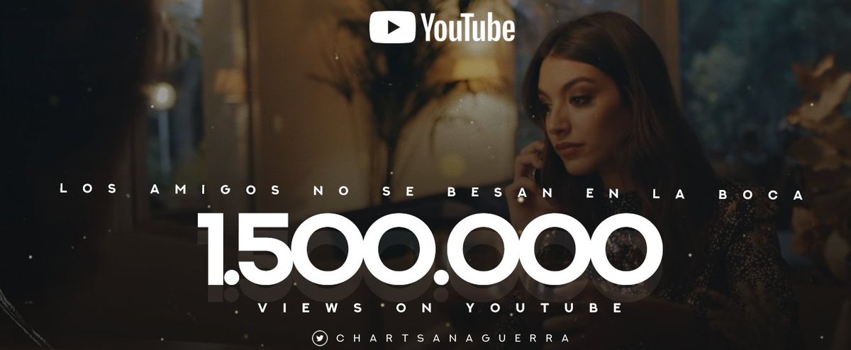 El videoclip de 'Los Amigos No Se Besan En La Boca' supera 1,500,000 visualizaciones en YouTube