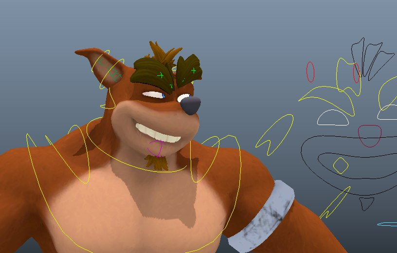 kronostrat's tweet image. I found Crunch&apos;s model online and now I&apos;m up to rigging it c: 

animation test coming soon