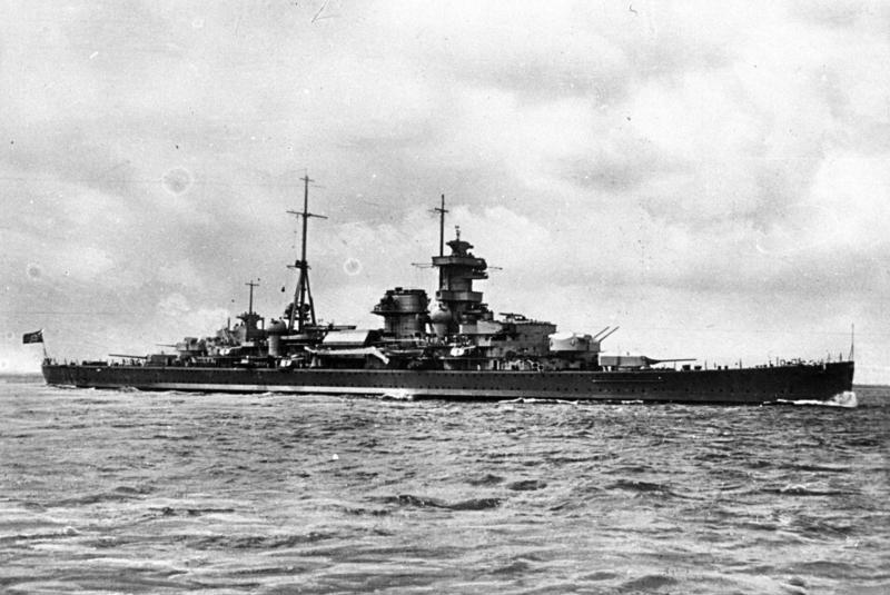 On this day 1940 the German heavy cruiser Hipper, commanded by Cpt Wilhelm Meisel, began an attack on the large, Allied troop convoy WS5A, 800 miles west of Cape Finisterre.Opening fire at 0838 Hipper's first targets were the HMT Empire Trooper & the SS Arabistan hitting both.