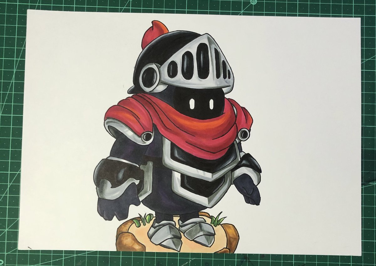 arkaith's tweet image. Bean Knight is no longer naked. #FallGuys #FallGuysGame #FallGuysArt #FallGuysSeason3  #DarkKnight #BeanKnight