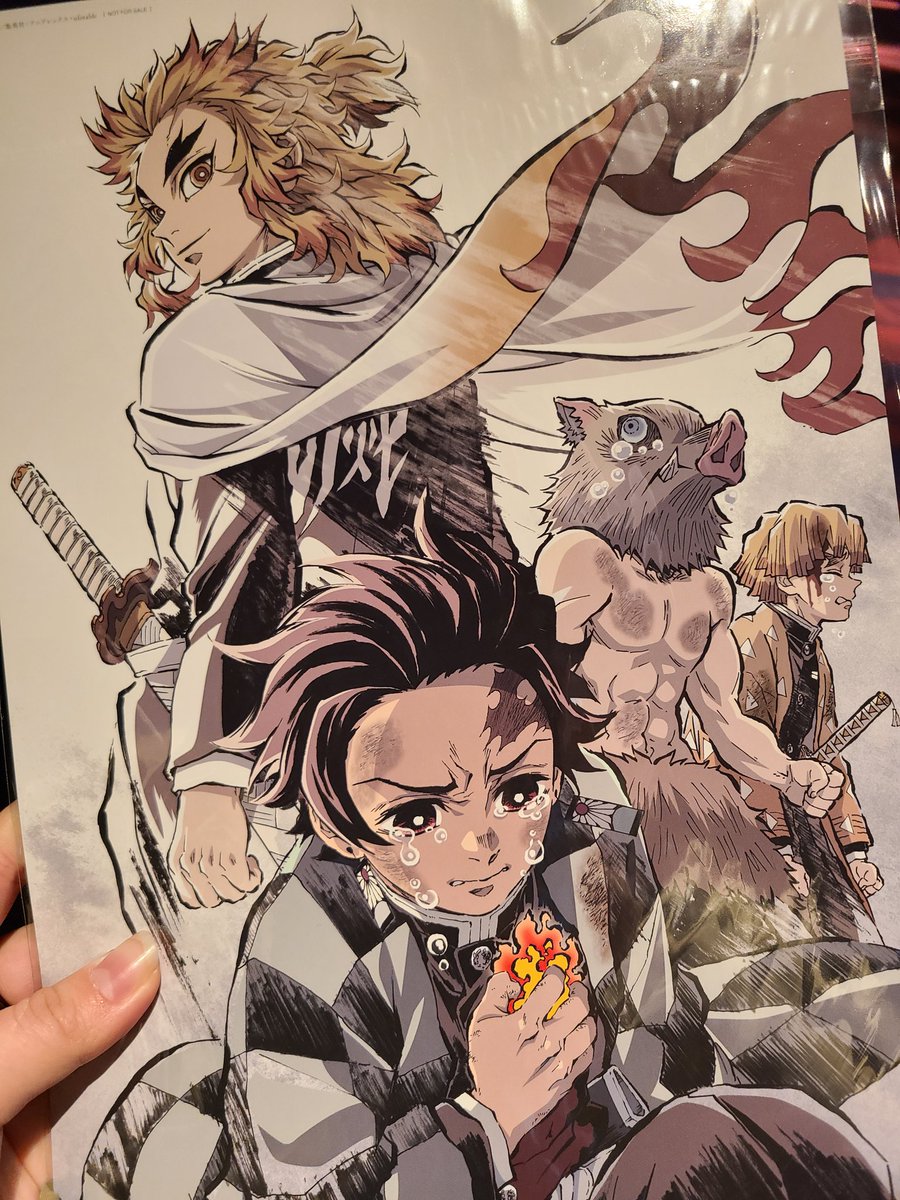 kamado tanjirou ,rengoku kyoujurou demon slayer uniform forked eyebrows scar on forehead white cape scar weapon blonde hair  illustration images