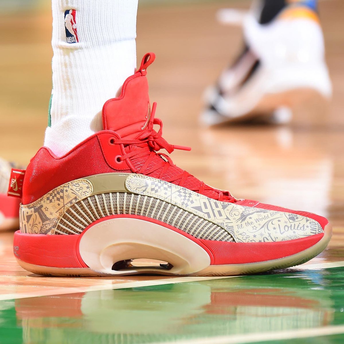 Solecollector Com Jaytatum0 S Latest Air Jordan 35 Pe Reps His Tattoos And Hometown Of St Louis