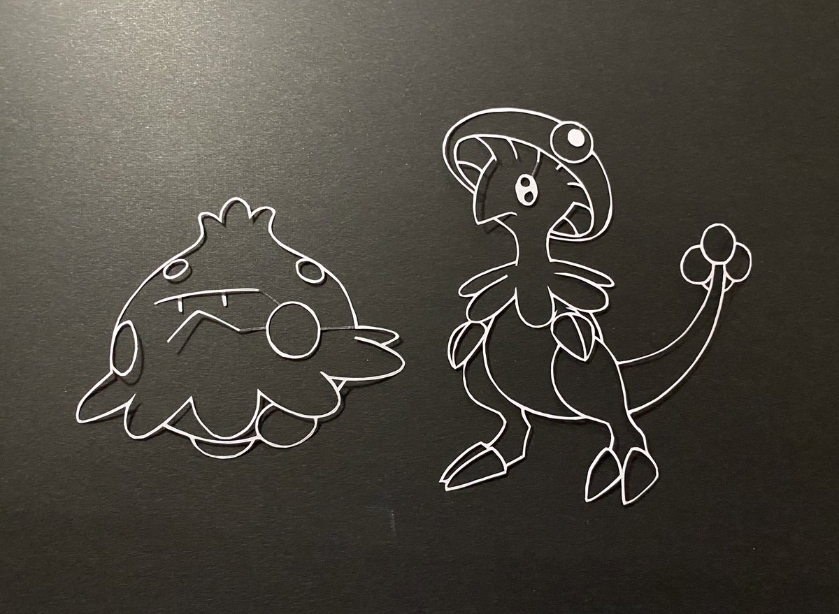 紫苑 今日のポケモン切り絵 107日目 123体目 キノココ 124体目キノガッサ 進化タイミング逃してマッパ覚えないガッサにしちゃった同士多いはず 紫苑 今日のポケモン切り絵 107日目 123体目 キノココ 124体目キノガッサ 進化タイミング逃してマッパ覚えないガッサにしちゃった同士多いはず