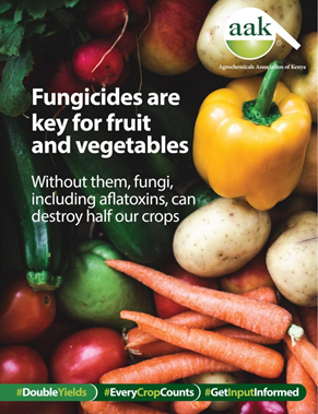 CropLifeKenya's tweet photo. Crop quantity and quality rely on crop protection. Without fungicides, Kenyan yields of most fruit and vegetables would fall by 50-90%. Use the recommended and approved pesticides from your agro vet.
#DoubleYields #EveryCropCounts #GetInputInformed https://t.co/9oikdfWKFe