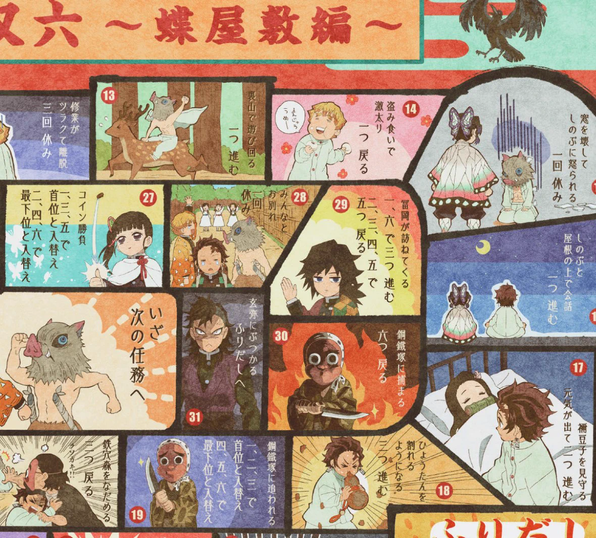 年末年始はこれで決まり！？「鬼滅の刃」のすごろくが登場！