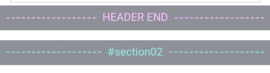 icarrdmkr's tweet photo. ☆ como hacer para que al cambiar de seccion esta aparezca abajo de la otra 

para esto debemos de poner dos secciones, la primera hay q cambiarla a "header marker" la segunda, normal, deben estar como en la imagen, y también tenemos que poner un texto con el menor tamaño+ https://t.co/eM0FnIMXso