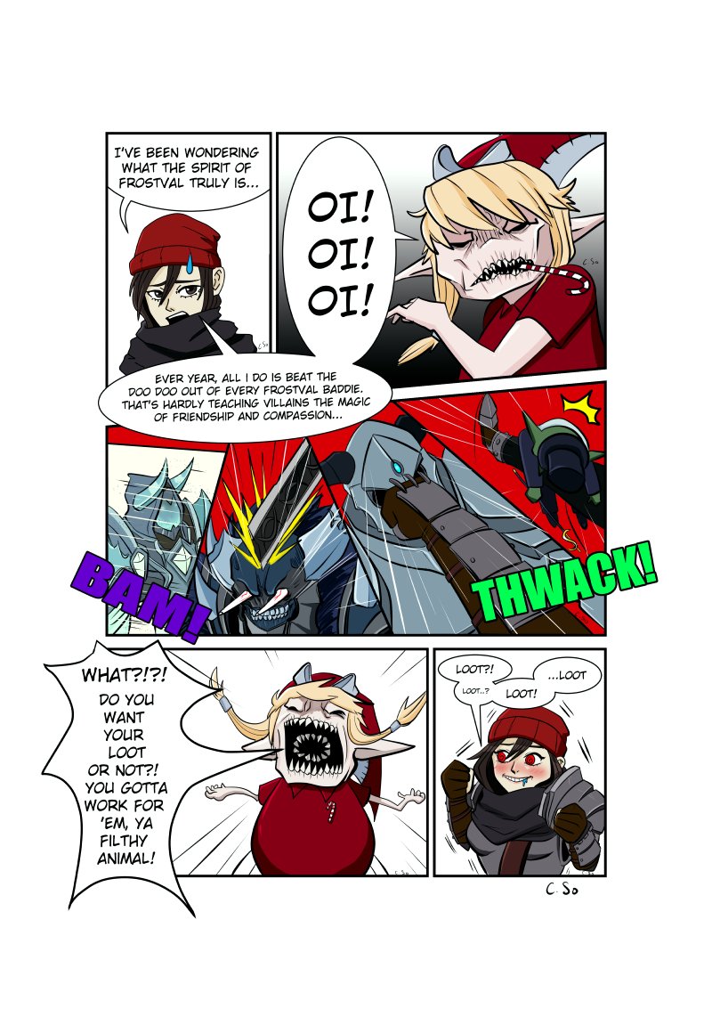oheider's tweet photo. Happy Frostvalmas Holidays! The time of gift giving, gift receiving, loot hoarding...wait a minute... https://t.co/bAgKquMfUO