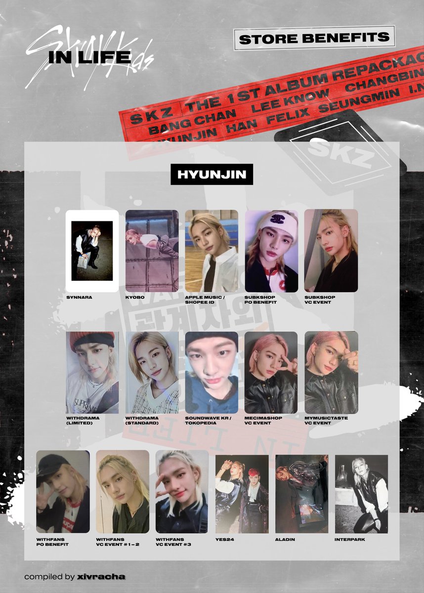 STRAY KIDS IN生 store benefit list update: added mecima vc