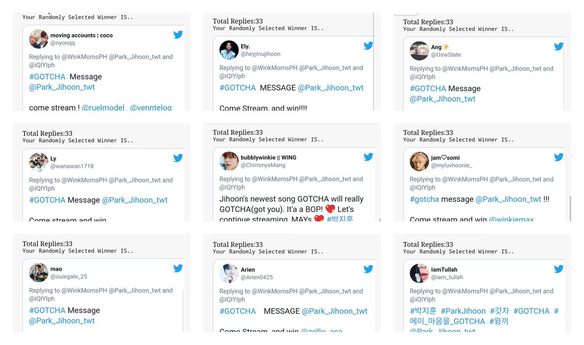 Congratulations to the following:

Album:
1. <a href="/nyonqq/">Forbes Crypto܁ᅠᅠᅠᅠᅠᅠᅠᅠᅠᅠᅠᅠᅠᅠᅠᅠᅠᅠᅠᅠᅠᅠᅠᅠᅠᅠᅠᅠᅠᅠᅠᅠᅠᅠᅠᅠ</a> 
2. @wanawan1718
3. @ouiegale_25

Signed Poster:
1. <a href="/heyjinujihoon/">lei.</a>
2. <a href="/ChimmyxMang/">bubblywinkie ||</a>
3. <a href="/Arien0425/">Arien</a> 
4. @OswSlate
5. <a href="/myluvhoonie_/">jam 🌻</a>
6. <a href="/iam_tullah/">IamTullah</a>

Please DM us on how to get your prize! 🥰