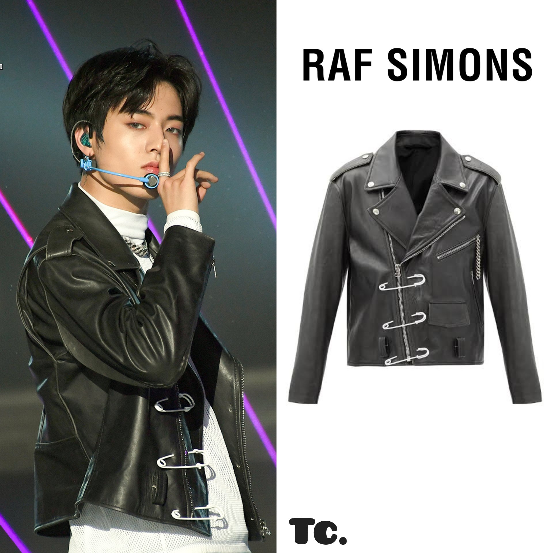 Raf simons leather jacket best sale