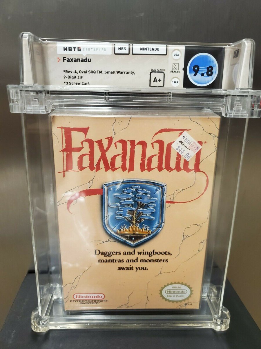 I'm looking at expensive NES carts on eBay. $8,000 for a sealed Faxanadu. Imagine the people (me) you could impress with a sealed Faxanadu cart.