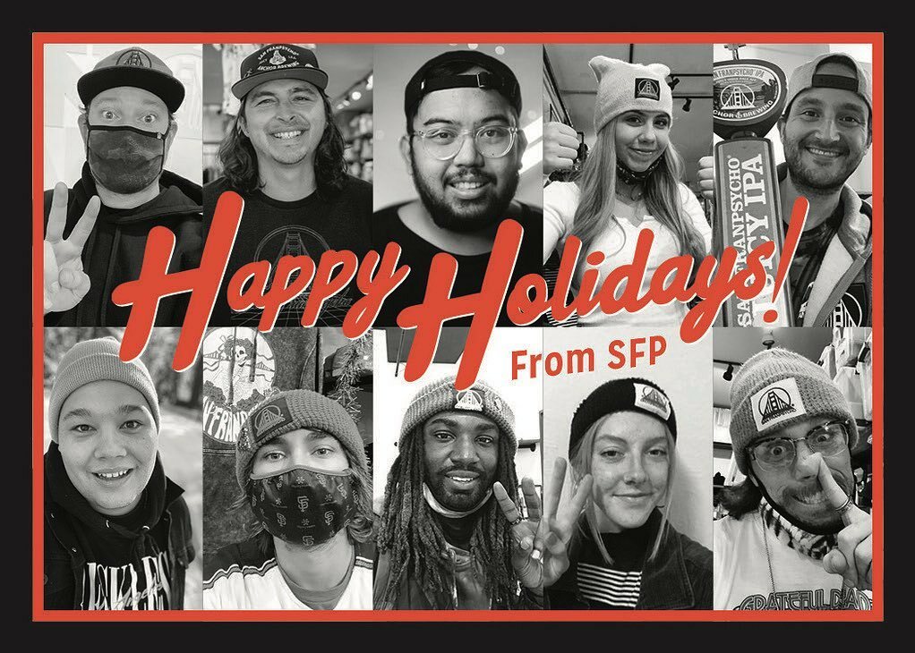 SanFranpsycho's tweet photo. Happy Holidays and Merry Christmas from our family to yours! 🎄 Thank you for all your support this season, we couldn’t do it without each and every one of you. Much love to you all! ❤️🙏 https://t.co/5PlsdgHI0C https://t.co/2uW6MTPmwQ