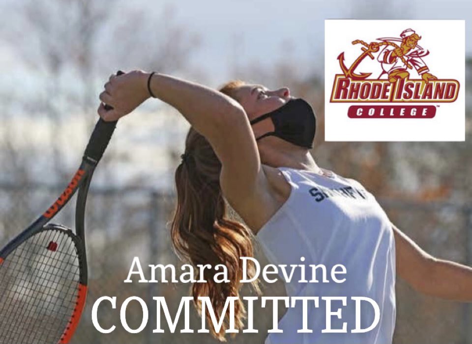 amaralyn2021's tweet photo. I’m excited to announce that I will be continuing my academic and tennis career at Rhode Island College! I would like to thank my family, friends, and coaches who have supported me through the years! go anchorman!🎾 https://t.co/5MzjWlpDSM
