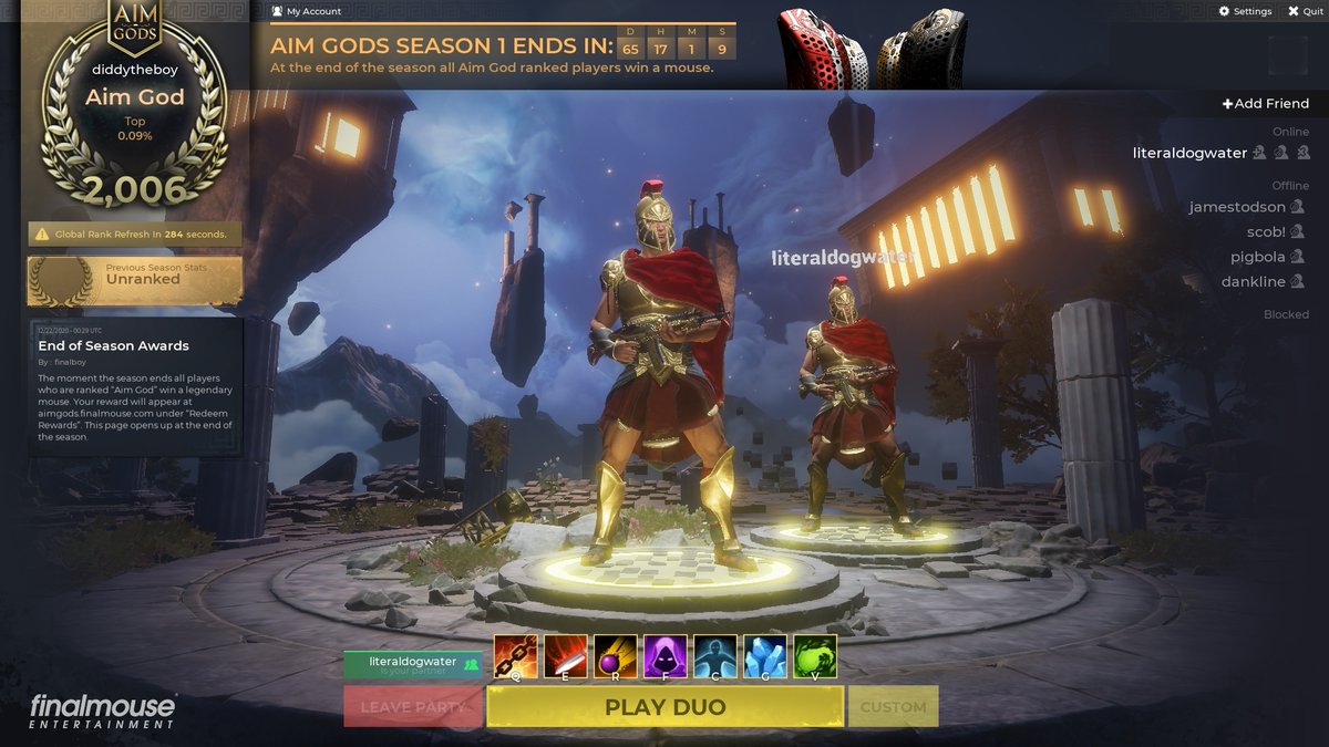 DiddyFN's tweet image. First duo to hit 2k?? @finalmouse