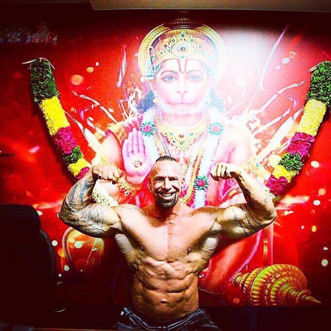 This South African Bodybuilder is a devotee of Lord Hanuman