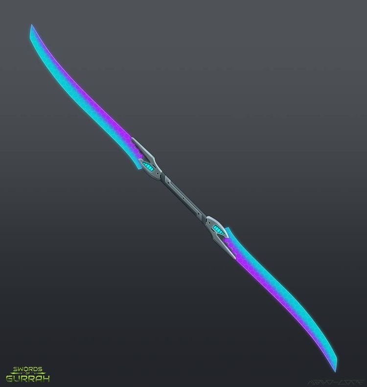 ARCSIGNUM's tweet image. Esta espada de duas lâminas foi usada pelo cavaleiro Yusei de Sagitário. As lâminas podem se dividir, facilitando ataques mais rápidos, ou ajudando colegas desarmados. 

— Para @01ARCDEP