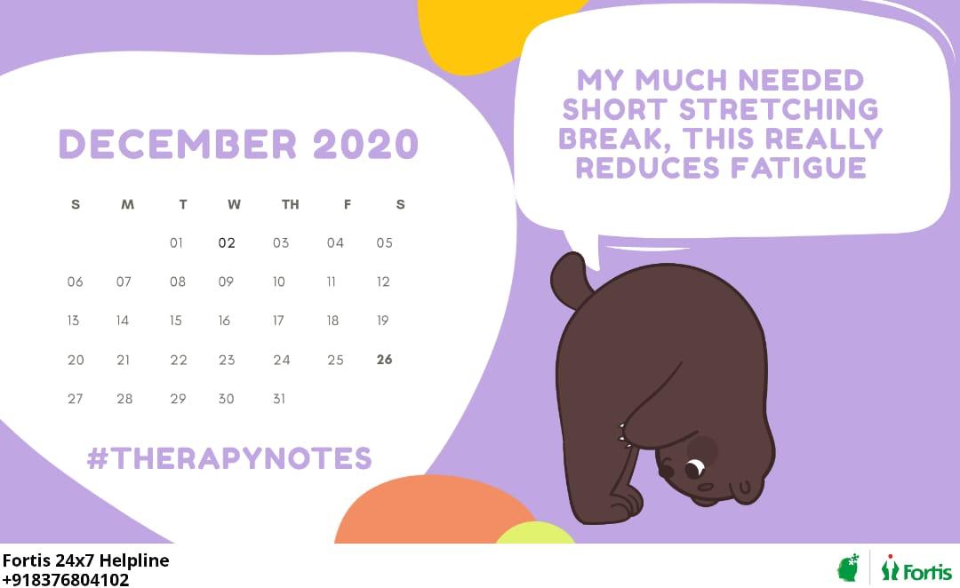 dr_samirparikh's tweet image. Theapy is an essential ingredient for recovery from #mentalhealth problems.

#TherapyNotes - Short and relaxing breaks can help better manage stress.

@fortis_mhbs
#helpseeking #therapy #bustingmyths #mentalhealthcalendar #mindspace