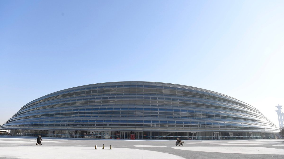 CGTNOfficial's tweet image. #Beijing2022 Winter Olympics speed skating oval completed bit.ly/3nP2vVL