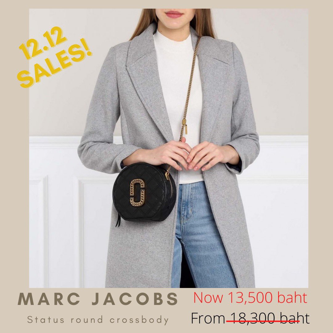 brandeebkk's tweet image. 12.12 sales🔥พร้อมส่งที่ไทย
-Marc Jacobs status round bag เหลือ 13,500 เท่านั้น! 
-ราคาช้อปไทย 18300 บาท!#howtoperfact #howtobeauty #howtobeperfect #howtoperfect #ไว้รีวิวห้ามขายของโว้ยย #ไว้ขายของห้ามรีวิวโว้ยยย #preoderusa #พรีออเดอร์ #พรีออเดอร์อเมริกา #พรีออร์เดอร์เกาหลี