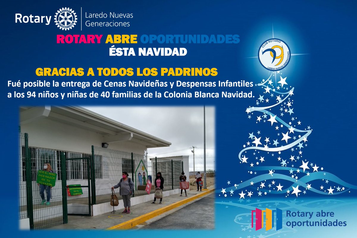 NgLaredo's tweet photo. 💖💛💙 𝐍𝐀𝐕𝐈𝐃𝐀𝐃 𝐄𝐍 𝐓𝐔 𝐂𝐎𝐋𝐎𝐍𝐈𝐀 2020 🎄🎁

#rotaryabreoportunidades
#rotaryinternational
#distrito4130
#zona25a
#rotariolaredong https://t.co/VjzMTO5x5j