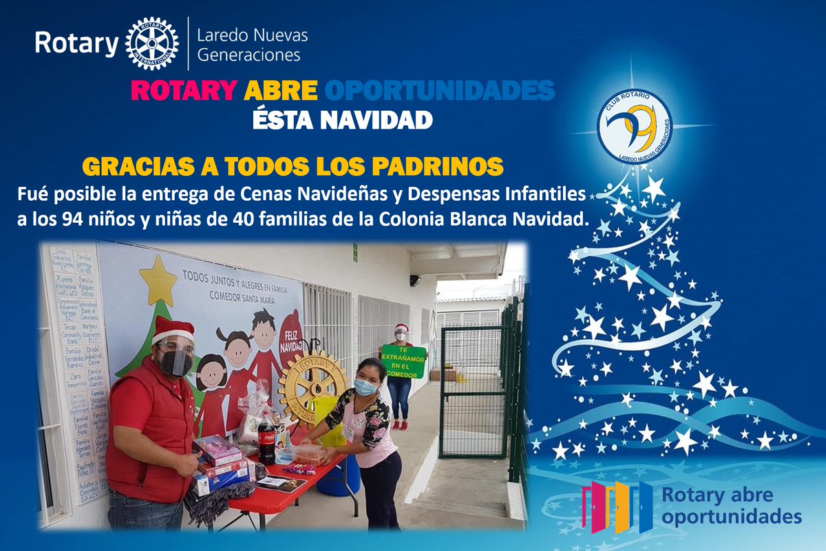 NgLaredo's tweet photo. 💖💛💙 𝐍𝐀𝐕𝐈𝐃𝐀𝐃 𝐄𝐍 𝐓𝐔 𝐂𝐎𝐋𝐎𝐍𝐈𝐀 2020 🎄🎁

#rotaryabreoportunidades
#rotaryinternational
#distrito4130
#zona25a
#rotariolaredong https://t.co/WmUwzlQE4w