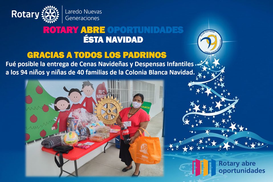 NgLaredo's tweet photo. 💖💛💙 𝐍𝐀𝐕𝐈𝐃𝐀𝐃 𝐄𝐍 𝐓𝐔 𝐂𝐎𝐋𝐎𝐍𝐈𝐀 2020 🎄🎁

#rotaryabreoportunidades
#rotaryinternational
#distrito4130
#zona25a
#rotariolaredong https://t.co/WmUwzlQE4w