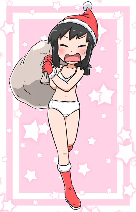 おパンツサンタ吹雪(罰ゲームでゴミ捨てさせられてる) 
